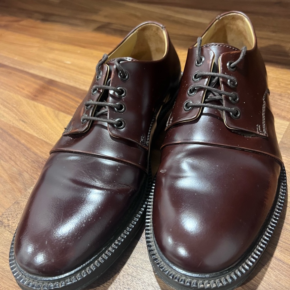 J. Lindeberg Dark Brown Leather Oxfords